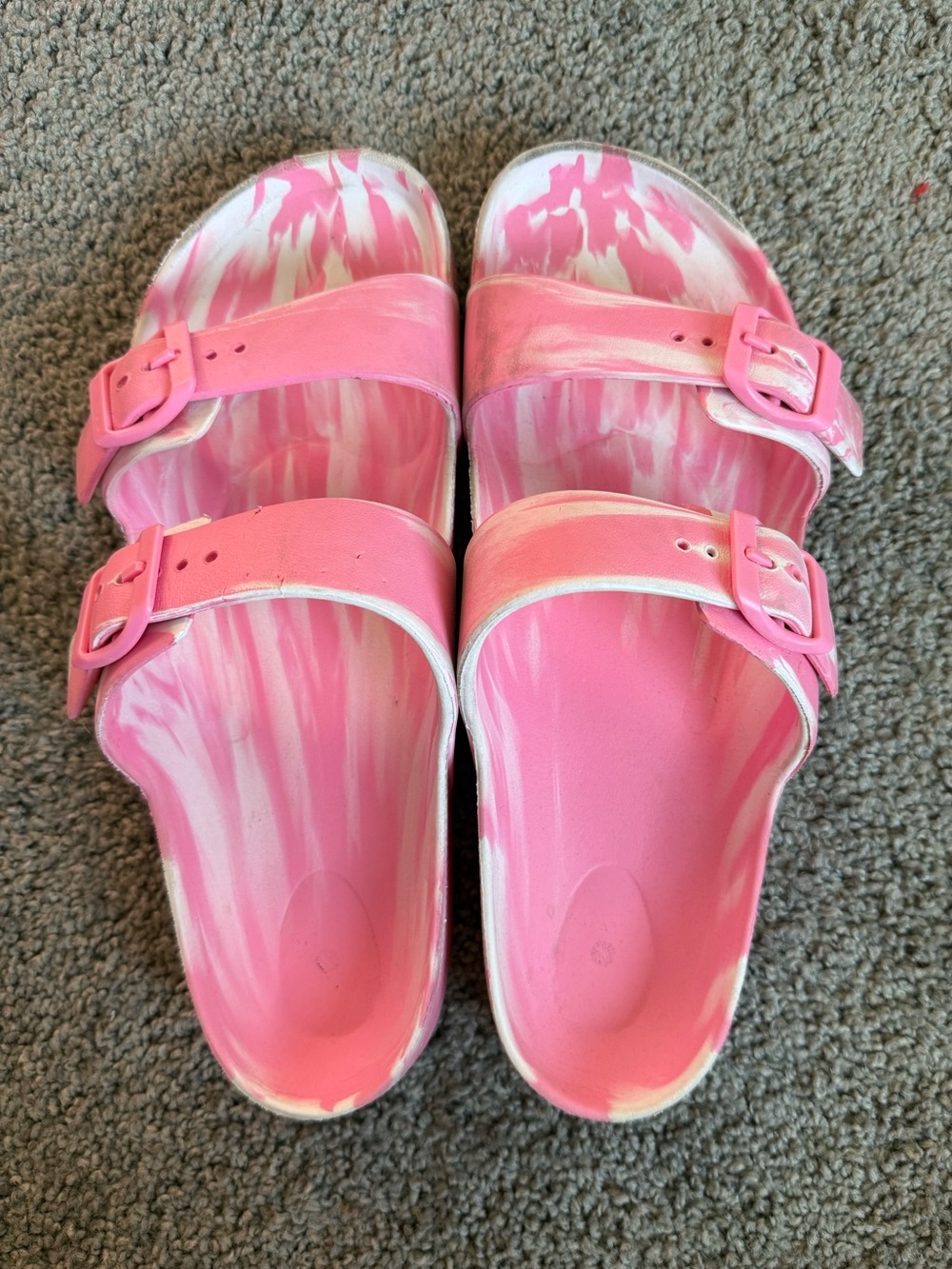 Pink Buckle Sandals